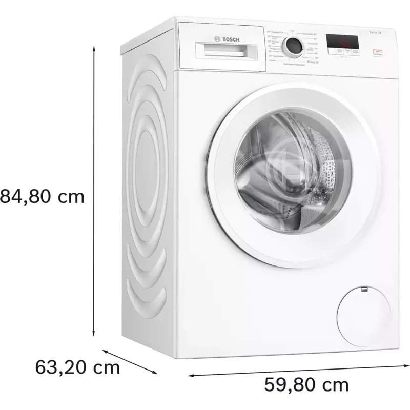 Lavadora Bosch Serie 2 WGE02420 Carga frontal 7 kg 1351 rpm Blanco