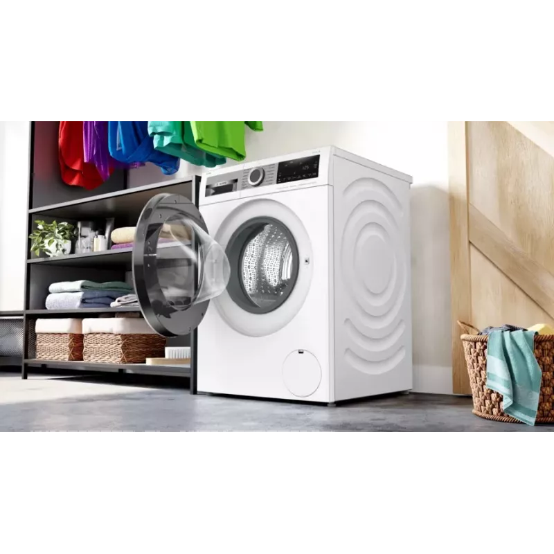 Bosch Serie 6 WGG244F40 lavadora de carga frontal, 9 kg, 1351 rpm, i-DOS, blanco/negro