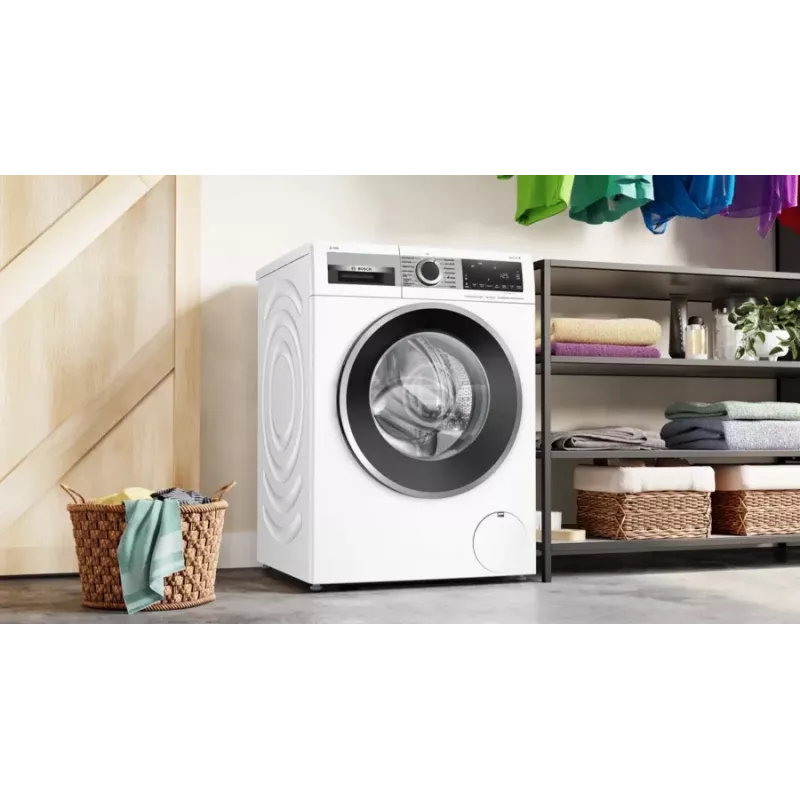Bosch Serie 6 WGG244F40 lavadora de carga frontal, 9 kg, 1351 rpm, i-DOS, blanco/negro