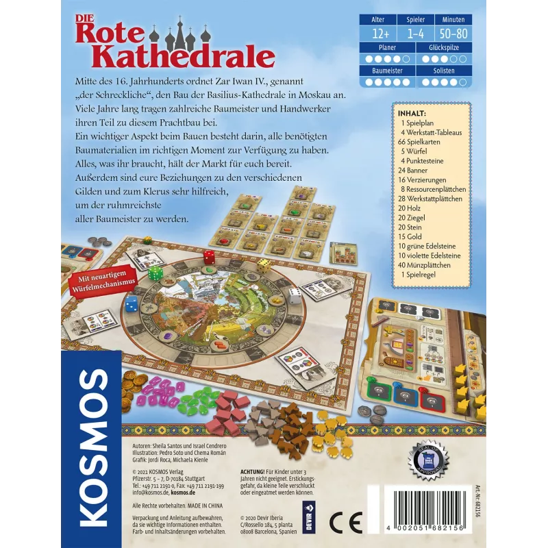 Kosmos Die Rote Kathedrale, 12 Jahre, 50 min Kosmos Die Rote Kathedrale. Edad mínima recomendada: 12 Jahre