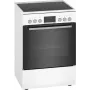 Bosch Serie 4 HKR39C220 cocina independiente eléctrica con placa vitrocerámica blanca