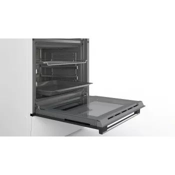 Bosch Serie 4 HKR39C220 cocina independiente eléctrica con placa vitrocerámica blanca