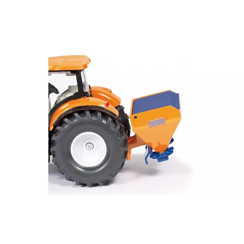 Siku tractor con hoja quitanieves y esparcidor de sal, modelo de tractor, preensamblado, 1:50, metal, plástico, 3 año(s), negro, azul, naranja