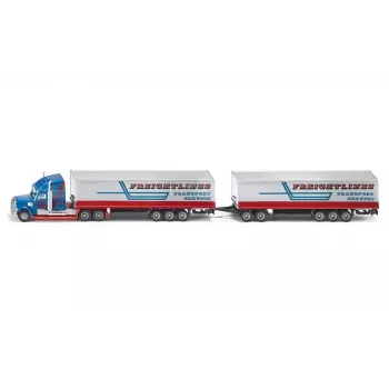 Siku Road Train, maqueta de tren de carretera, premontada, 1:87, metal, plástico, 3 años, azul, rojo, blanco