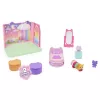 Gabby's Dollhouse, Dormitorio Dulces Sueños con figura Pillow Cat y 3 accesorios, 3 muebles y 2 entregas, juguete para niños a partir de 3 años
