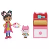 Casa de muñecas de Gabby, set de taller de arte con 2 figuras, 2 accesorios, entrega y mueble, juguete para niños a partir de 3 años