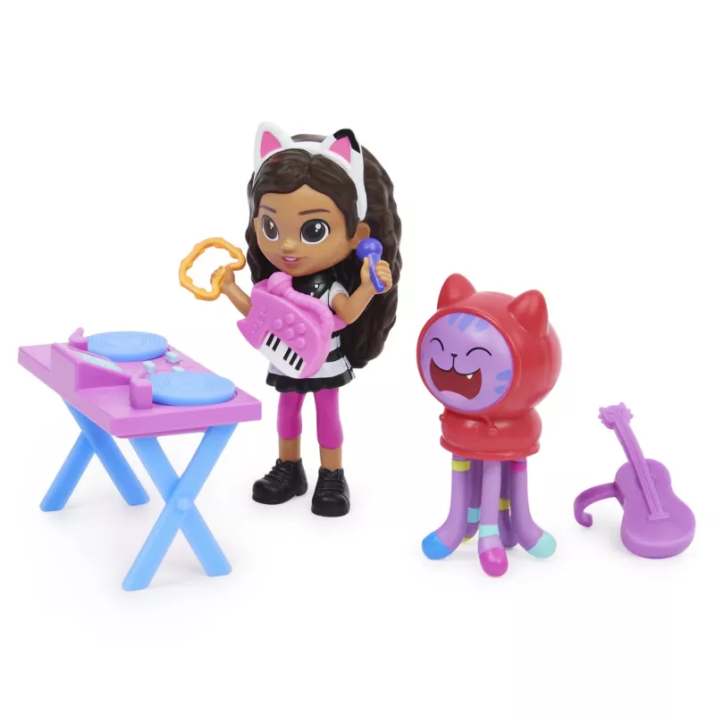 Casa de muñecas de Gabby, set de taller de arte con 2 figuras, 2 accesorios, entrega y mueble, juguete para niños a partir de 3 años