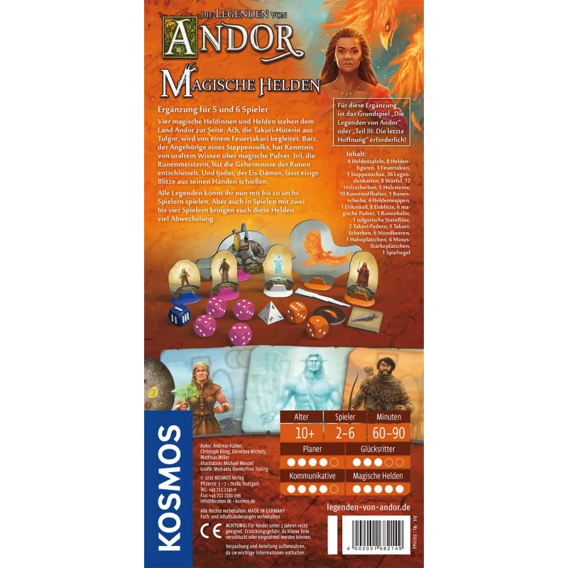 Kosmos Las leyendas de Andor - Héroes mágicos juego de mesa Estrategia
