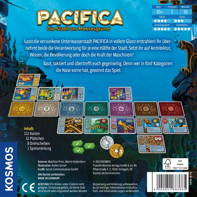 Kosmos Pacifica juego de mesa Viaje/Aventura