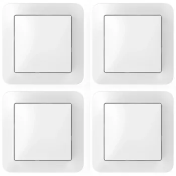 Set de interruptores de pared, 4 uds., Bosch Smart Home, para actuadores inteligentes, blanco