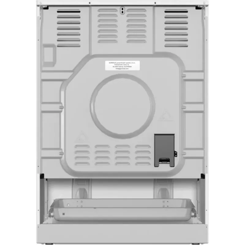 Gorenje GEC6C40WD cocina independiente placa vitrocerámica eléctrica negra, blanca
