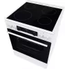 Gorenje GEC6C40WD cocina independiente placa vitrocerámica eléctrica negra, blanca