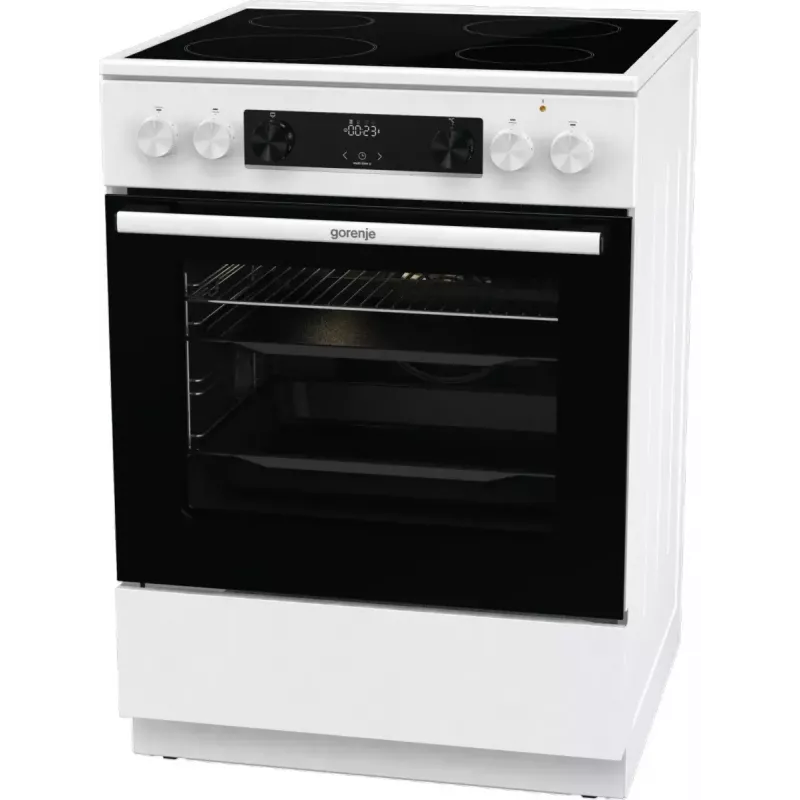Gorenje GEC6C40WD cocina independiente placa vitrocerámica eléctrica negra, blanca