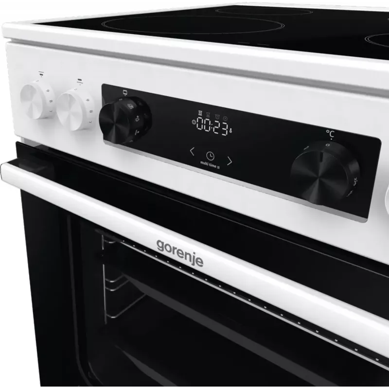 Gorenje GEC6C40WD cocina independiente placa vitrocerámica eléctrica negra, blanca