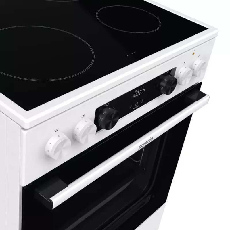Gorenje GEC6C40WD cocina independiente placa vitrocerámica eléctrica negra, blanca