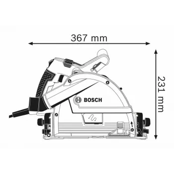 Bosch 0 601 675 001 sierra circular 16,5 cm 6250 rpm 1400 W