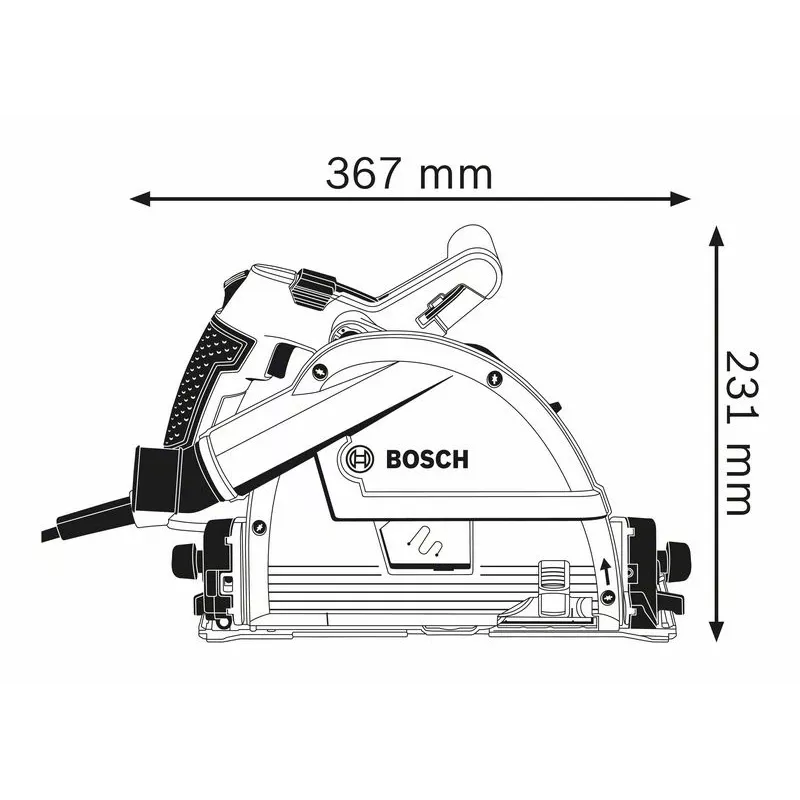 Bosch 0 601 675 001 sierra circular 16,5 cm 6250 rpm 1400 W