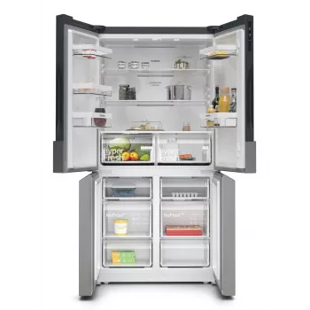 Siemens iQ300 KF96NVPEA frigorífico side-by-side independiente 605 L plata