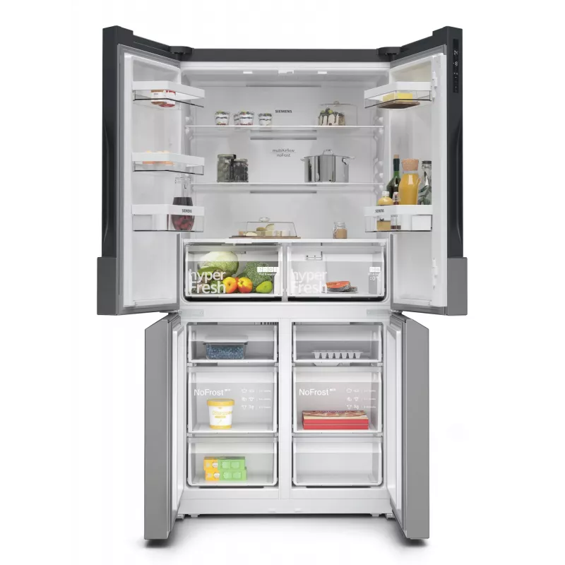 Siemens iQ300 KF96NVPEA frigorífico side-by-side French Door, 605 l (405 l + 200 l), plateado