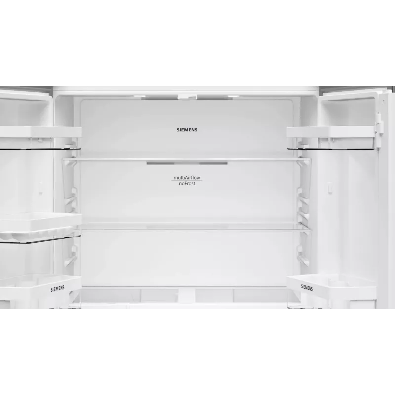 Siemens iQ300 KF96NVPEA frigorífico side-by-side French Door, 605 l (405 l + 200 l), plateado