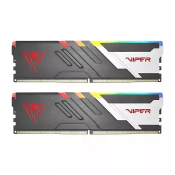 DIMM 64 GB DDR5-5600 (2x 32 GB) kit dual, memoria RAM negra, PVVR564G560C40K, Viper Venom RGB, INTEL XMP