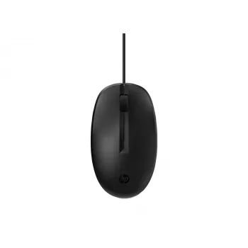 HP 128 ratón con cable, ambidiestro, láser, USB Type-A, 1200 DPI, negro