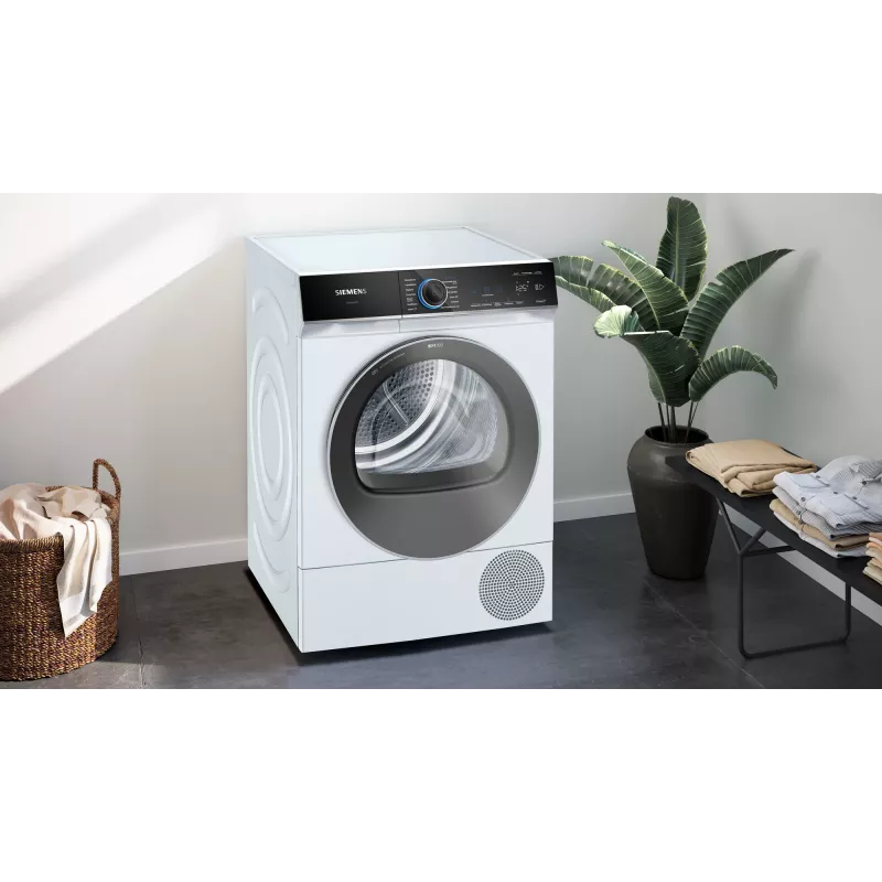 Siemens iQ700 WQ45B2B40 Secadora con bomba de calor Independiente Carga frontal 9 kg Blanco