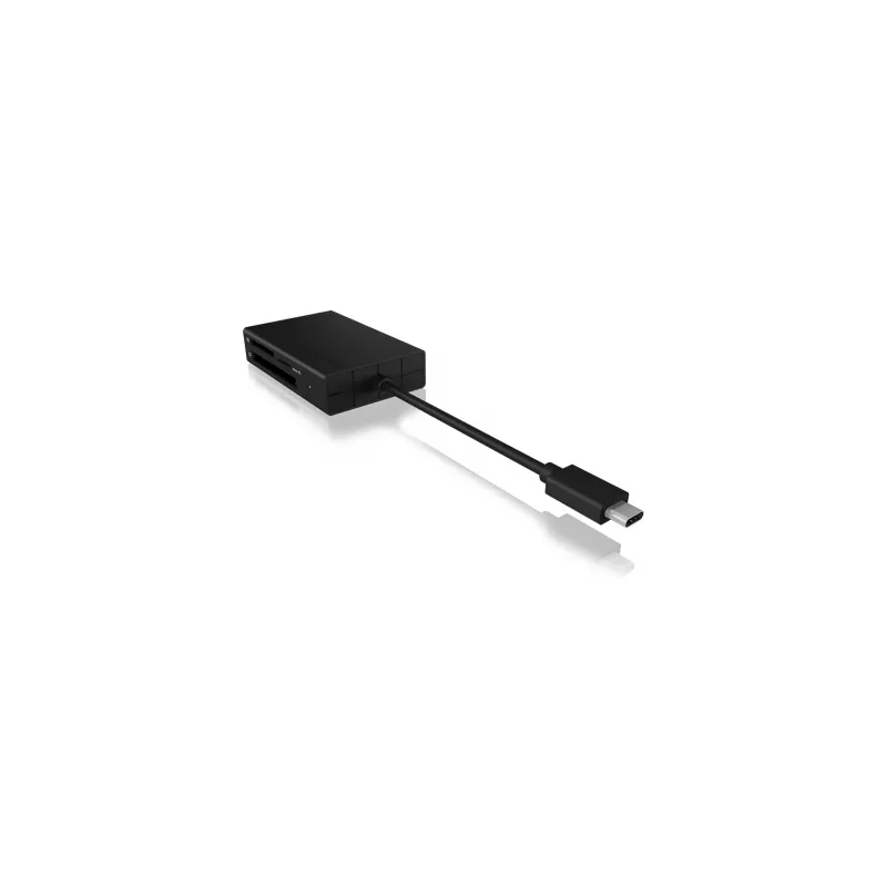 ICY BOX IB-CR401-C3 Lector de tarjetas USB 3.2 Gen 1 (3.1 Gen 1) Type-C Negro