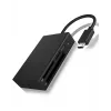 ICY BOX IB-CR401-C3 Lector de tarjetas USB 3.2 Gen 1 (3.1 Gen 1) Type-C Negro
