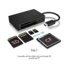 ICY BOX IB-CR401-C3 Lector de tarjetas USB 3.2 Gen 1 (3.1 Gen 1) Type-C Negro