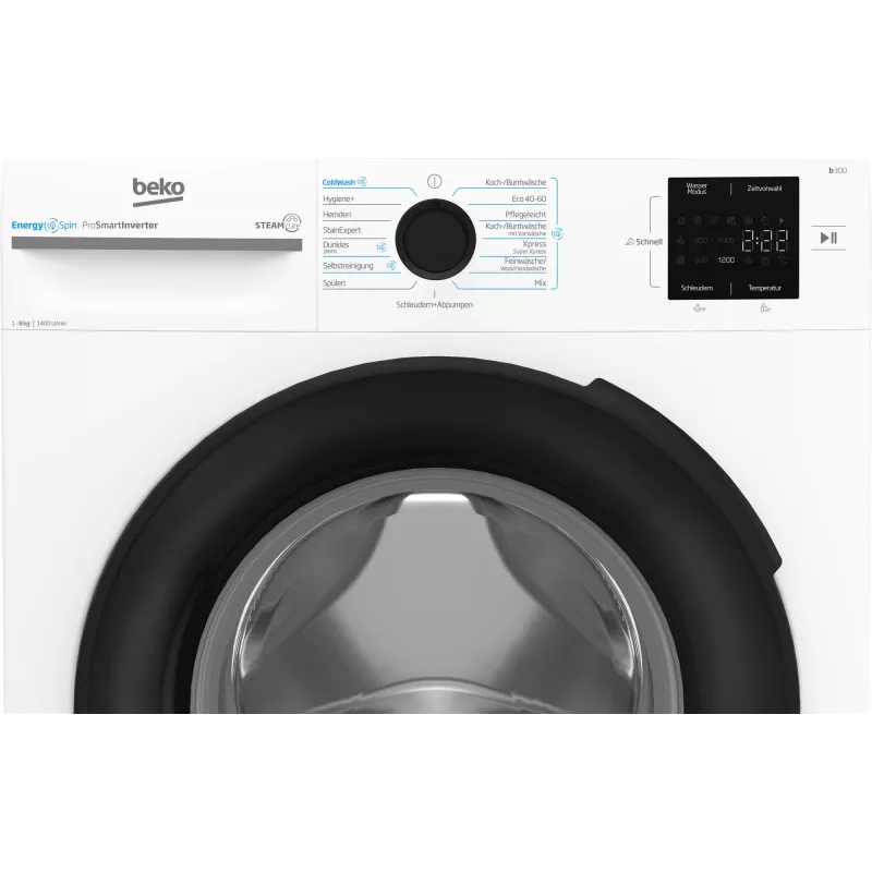 Beko b300 BM3WFU3841X Lavadora Carga frontal 8 kg 1351 rpm Blanco