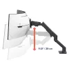 ERGOTRON HX Brazo de monitor para escritorio con inclinación pivotante VHD – negro mate