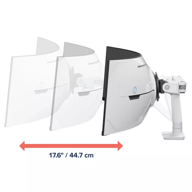 ERGOTRON HX Brazo de monitor para escritorio con pivote VHD – blanco