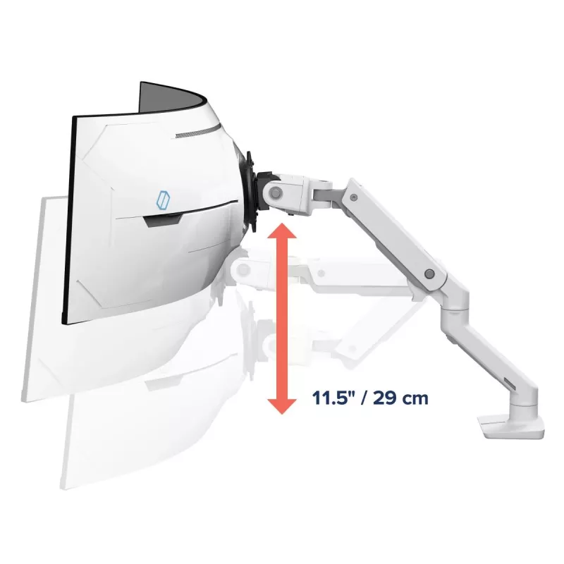 ERGOTRON HX Brazo de monitor para escritorio con pivote VHD – blanco