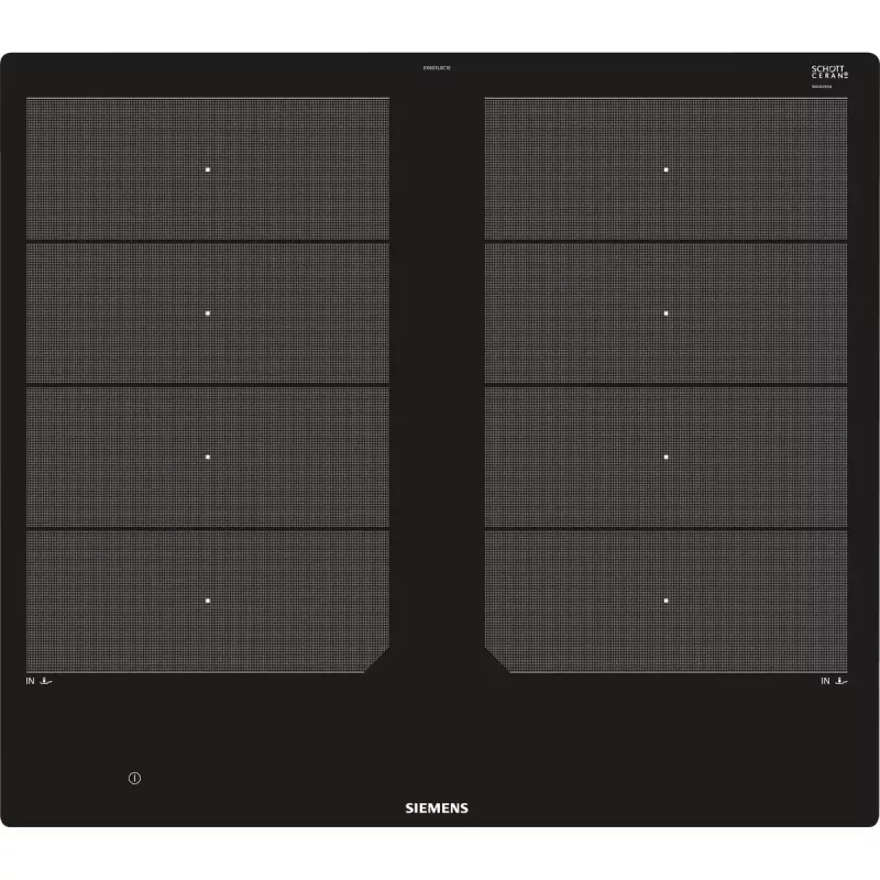 Siemens EX601LXC1E Placa de cocina Negro Integrada Placa de inducción por zonas 4 zona(s)