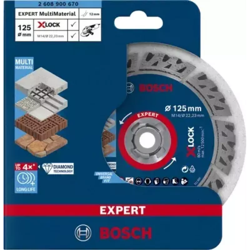 Disco de corte Bosch EXPERT MULTIMATERIAL X-LOCK