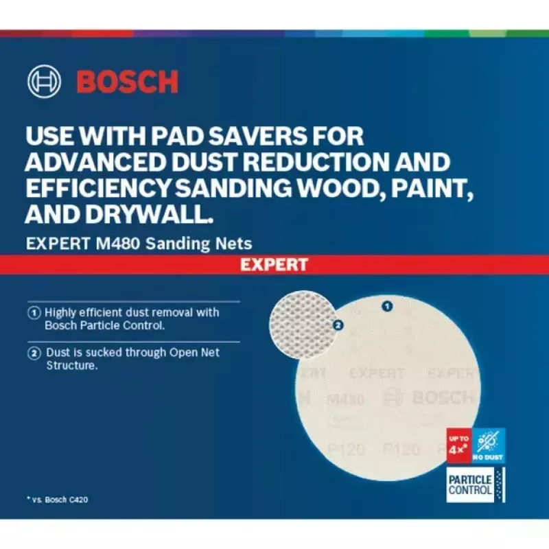 Hoja de lijar Bosch Expert M480 150 mm K220 — 50 uds.