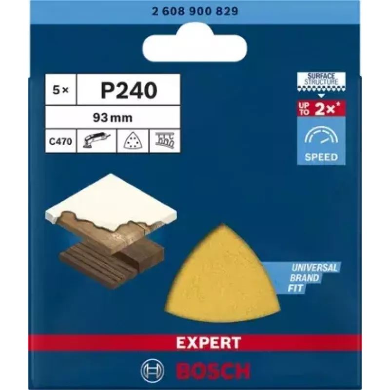 Bosch 2 608 900 829 herramienta rotativa accesorio de lijado/amolado madera hoja de lijar