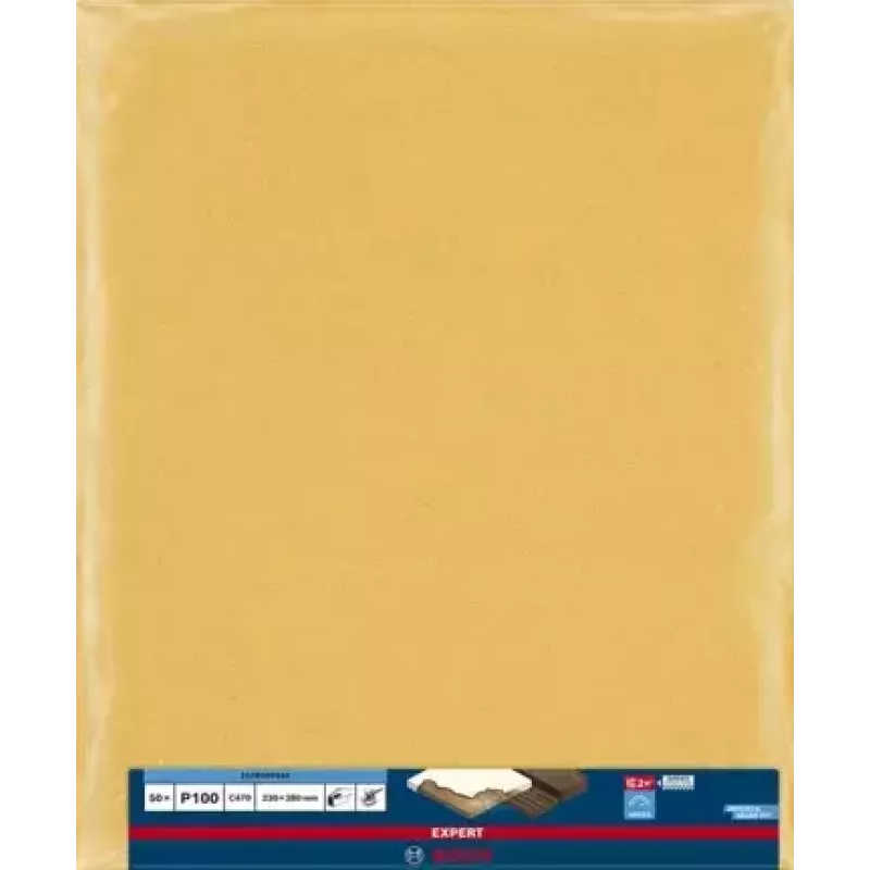 Bosch EXPERT C470 hojas de lija para lijado manual 230 x 280 mm, K100, 50 uds.