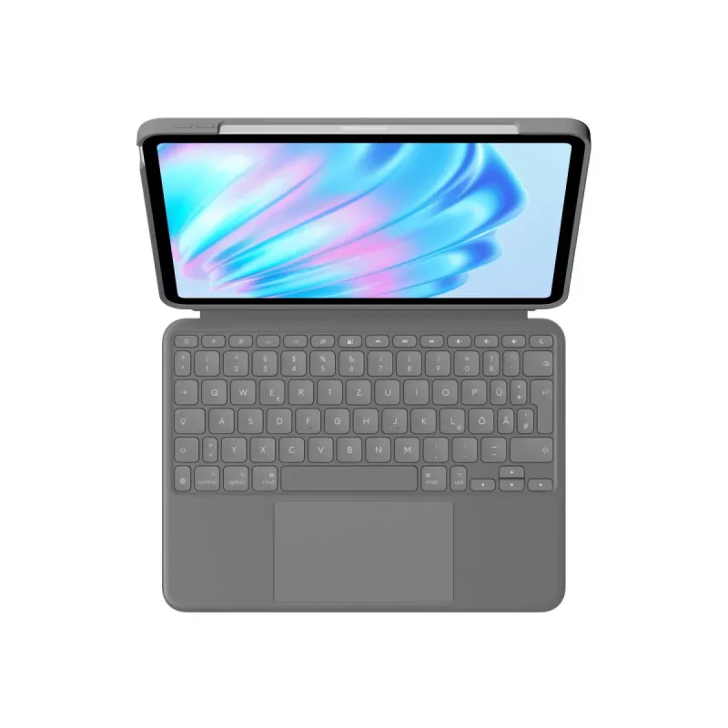 LOGITECH Combo Touch para iPad Air 11in 5th Gen Oxford gris Qwertz alemán
