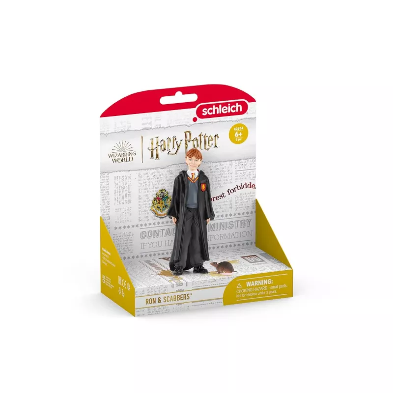 schleich Ron Weasley & Scabbers, 6 años, Harry Potter™, multicolor, plástico
