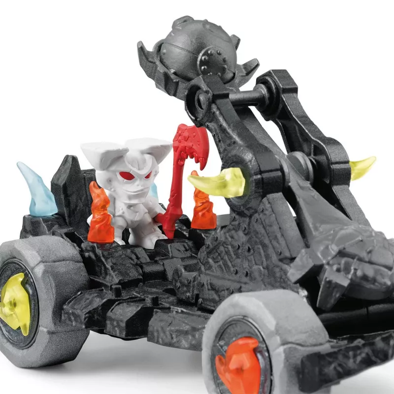 schleich ELDRADOR CREATURES catapulta con mini-criatura, monstruo y dragones, robot / mini-criaturas, 7 años, multicolor, plástico