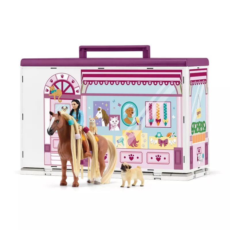 schleich HORSE CLUB Sofia’s Beauties Pet Salon, salón y spa, peluquería canina, 3 año(s), multicolor, plástico