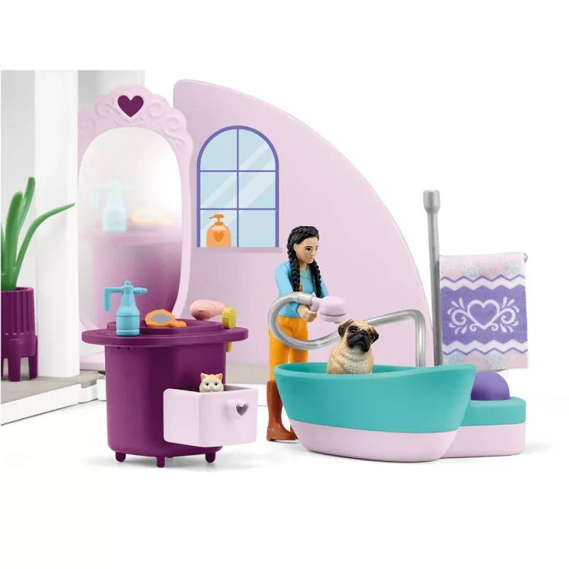 schleich HORSE CLUB Sofia’s Beauties Pet Salon, salón y spa, peluquería canina, 3 año(s), multicolor, plástico