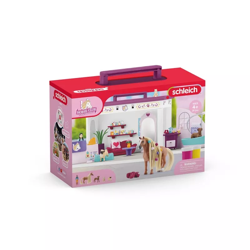schleich HORSE CLUB Sofia’s Beauties Pet Salon, salón y spa, peluquería canina, 3 año(s), multicolor, plástico