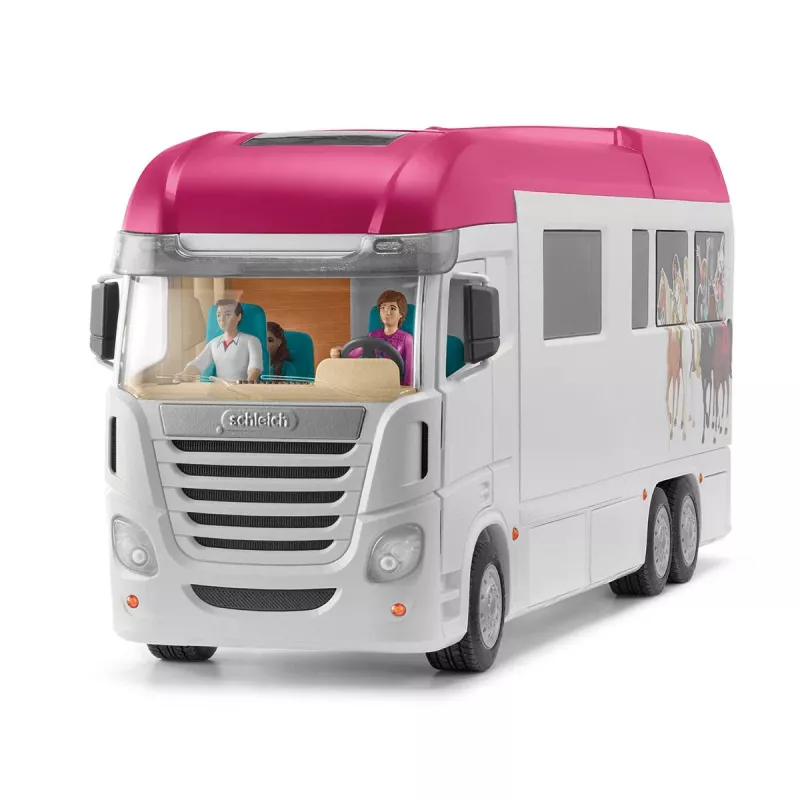 schleich HORSE CLUB transportador de caballos, edificio, camping, cuadra, caballos, concurso hípico, 5 año(s), multicolor, plástico