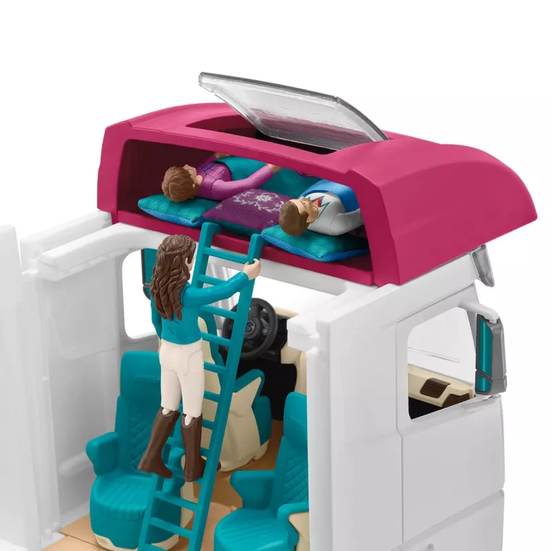 schleich HORSE CLUB transportador de caballos, edificio, camping, cuadra, caballos, concurso hípico, 5 año(s), multicolor, plástico