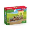 schleich FARM WORLD box de poni con semental de caballo islandés, granja, edificio, animales de granja / juguete de granja, cuadra, caballos, 3 año(s), multicolor