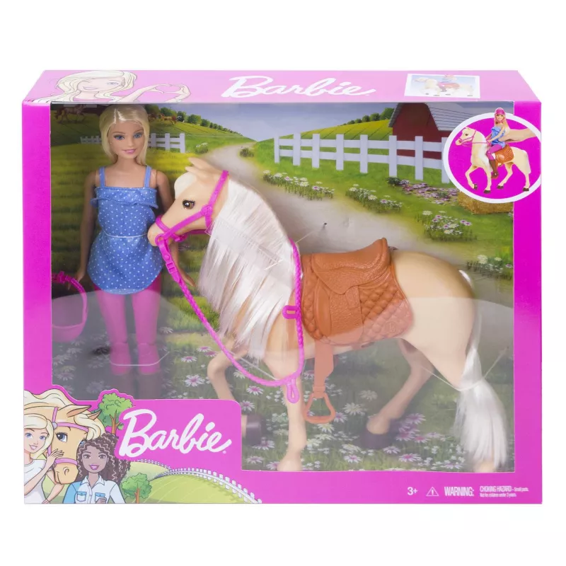 Muñeca Barbie y caballo, muñeca de moda, femenino, 3 año(s), niñas, 250 mm, 480 g