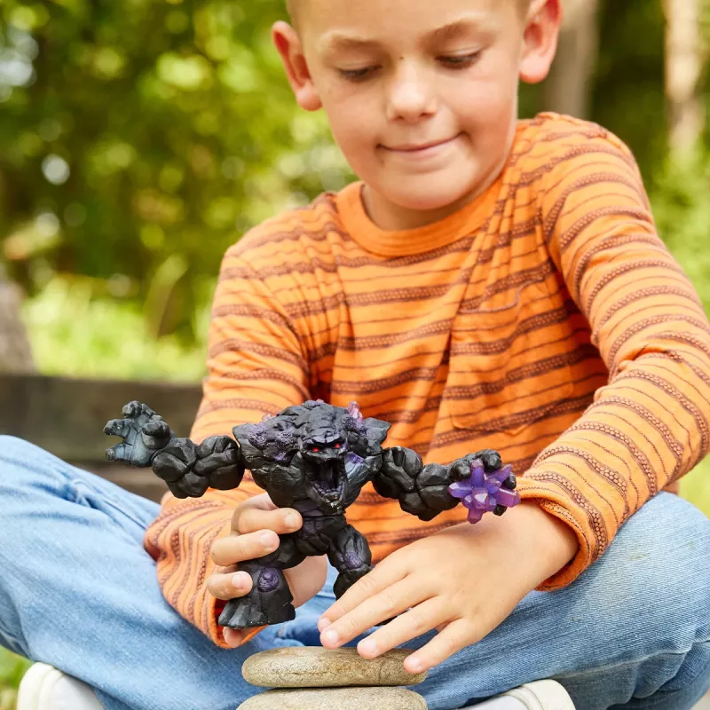 schleich ELDRADOR CREATURES Monstruo de piedra sombría, Monstruos y dragones, Mundo de piedra, 7 año(s), Negro, Morado, Plástico